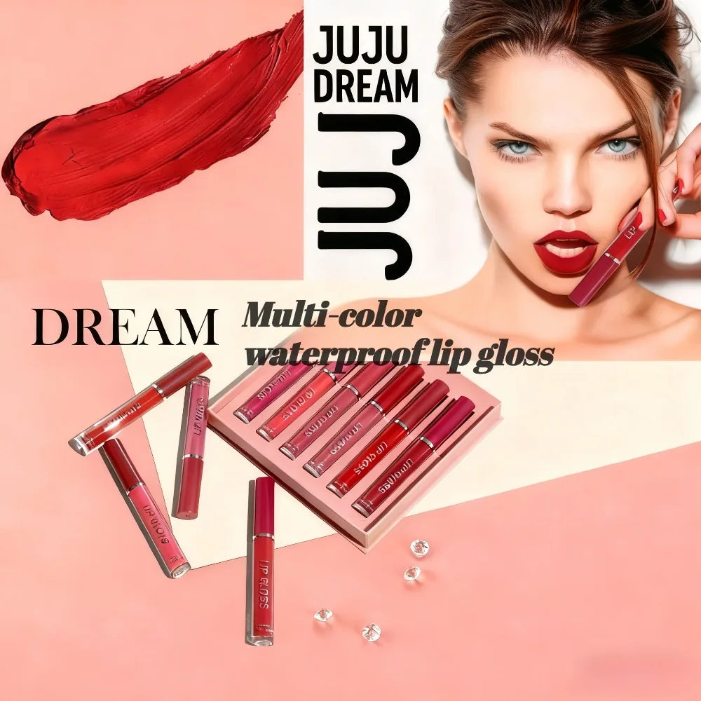 Matte Liquid Lipstick Set Waterproof Long Lasting Smudge Proof Lip Gloss Easy to Apply Non Transfer Holiday Gift