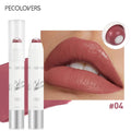 2-In-1 Nude Lipstick Matte Red Lip Balm Moisturizing 6 Colors Sandwich Lipstick Waterproof Long Lasting Non-Stick Cup Lip Stick