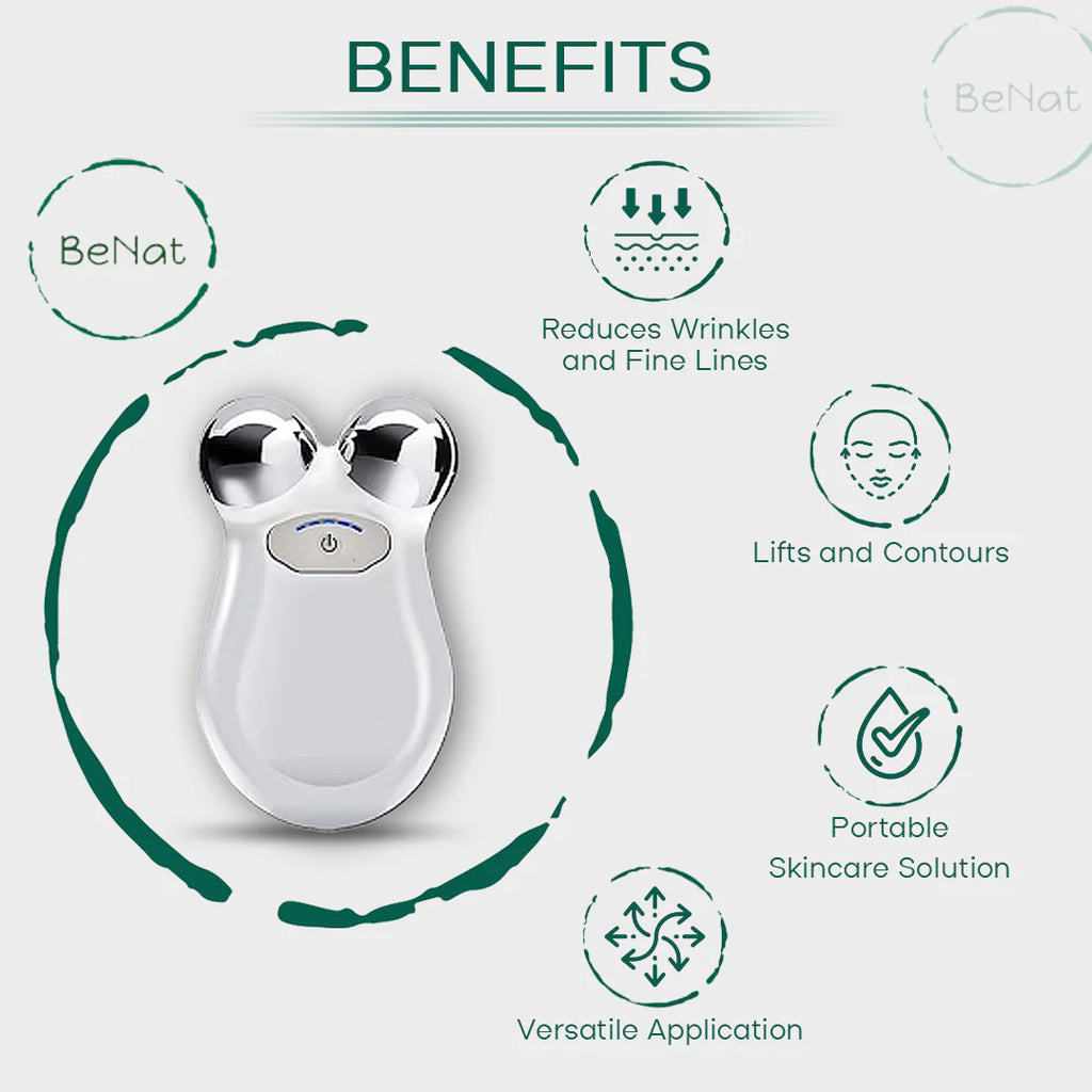 Lift, Sculpt & Glow Toolkit -Set of 3 LED Therapy, Electric Gua Sha & Microcurrent Toning Device for Radiant Skin