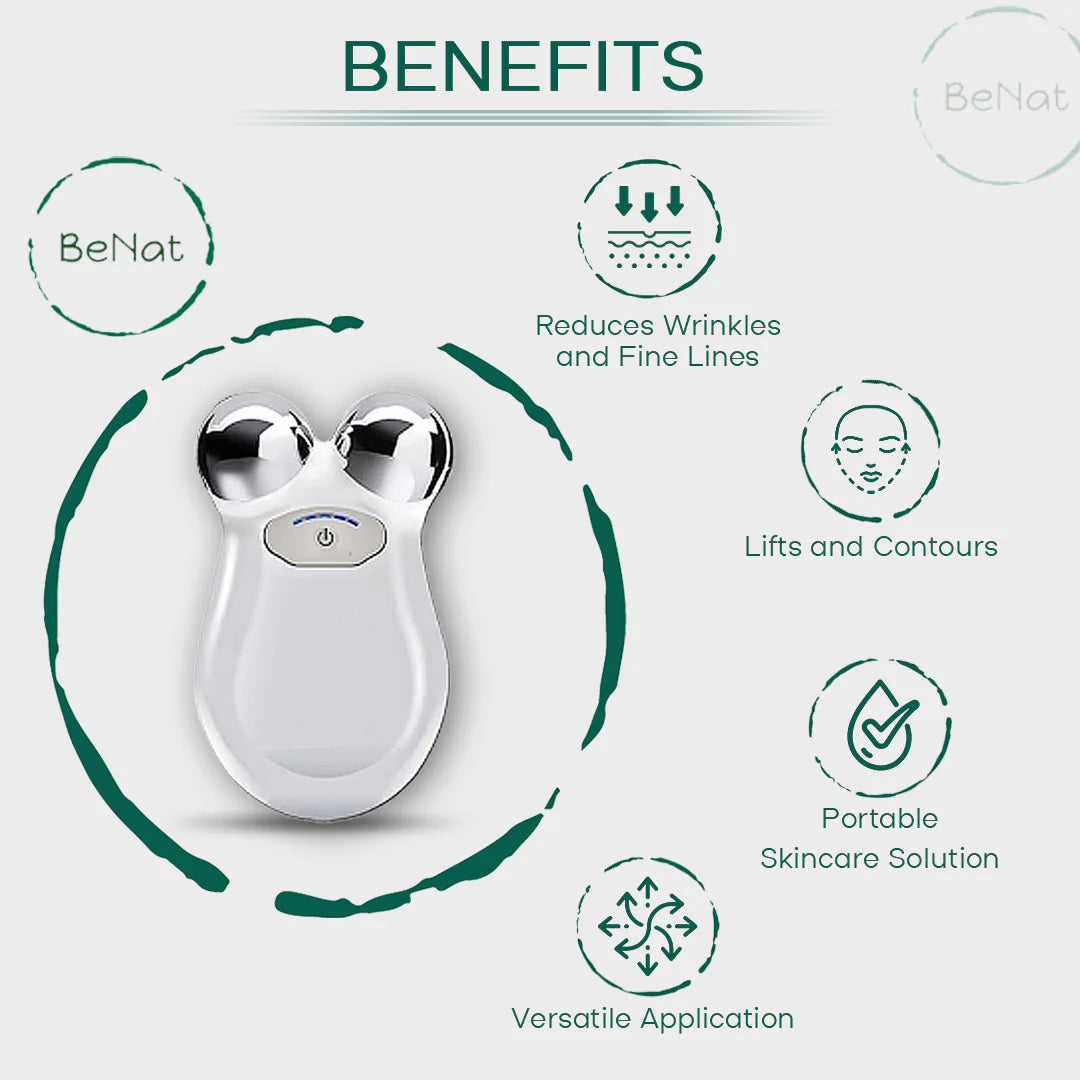 Lift, Sculpt & Glow Toolkit -Set of 3 LED Therapy, Electric Gua Sha & Microcurrent Toning Device for Radiant Skin