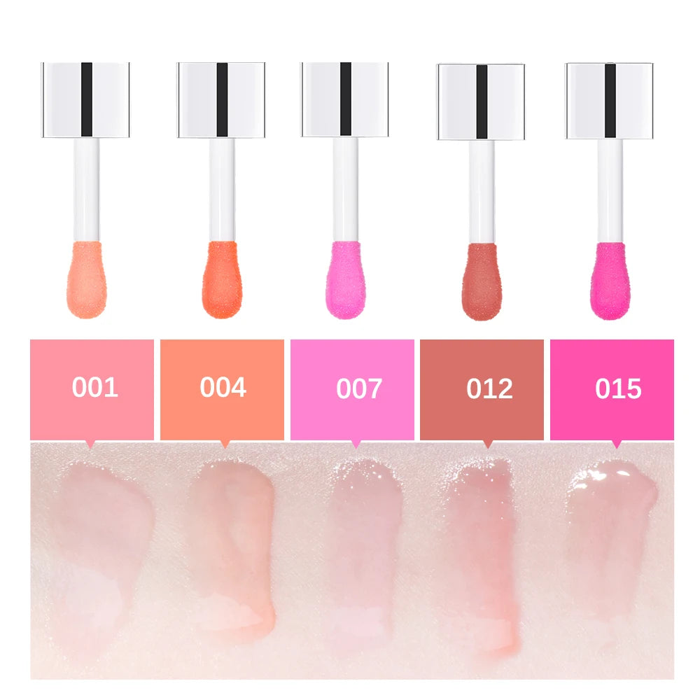 Crystal Jelly Moisturizing Lip Oil Plumping Lip Gloss Makeup Sexy Plump Lip Glow Oil Tinted Lip Plumper 6Ml 1 Piece