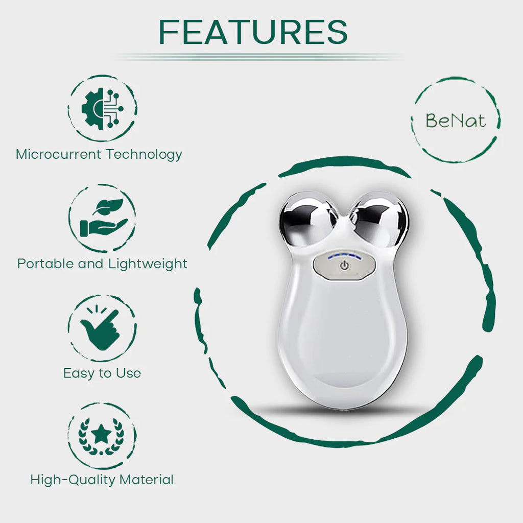 Lift, Sculpt & Glow Toolkit -Set of 3 LED Therapy, Electric Gua Sha & Microcurrent Toning Device for Radiant Skin