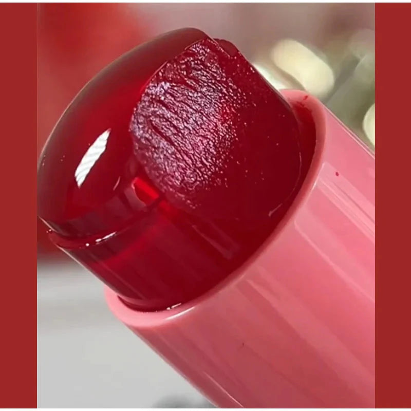 3-In-1 Milk Jelly Tint Facial Blusher Wand Moisturized Long Lasting Matte Rouge Cheek Contour Lipstick Sticker Beauty Makeup
