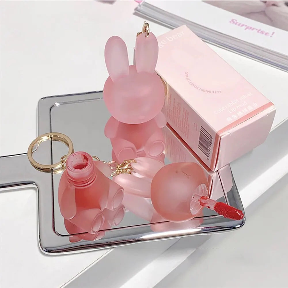Rabbit Lip Glaze, Matte Velvet Lip Clay Long-Lasting Color Non-Drying Lipstick