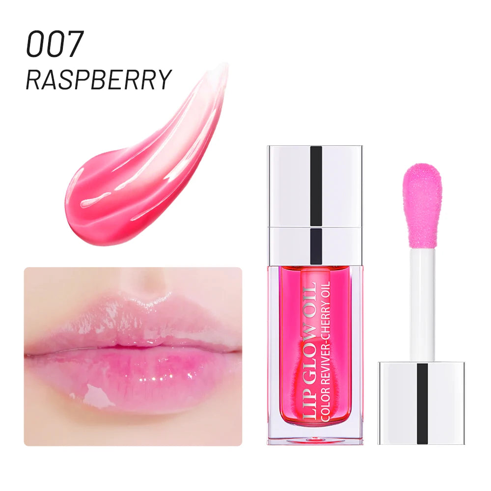 Crystal Jelly Moisturizing Lip Oil Plumping Lip Gloss Makeup Sexy Plump Lip Glow Oil Tinted Lip Plumper 6Ml 1 Piece